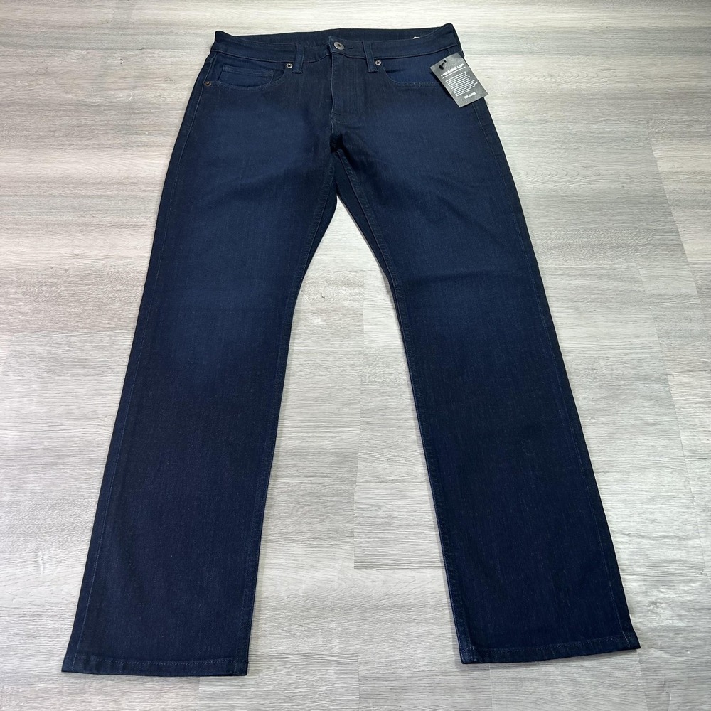 NEW True Classic Slim Straight Jeans Mens 31x30 Blue Stretch Denim Dark Wash